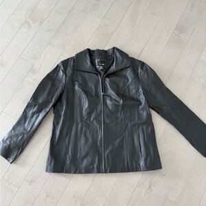 East 5th Black Leather Jacket